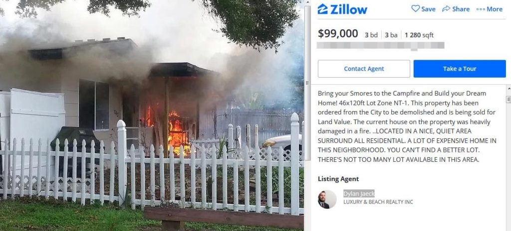 Агент «підпалив» будинок, щоб швидше продати його